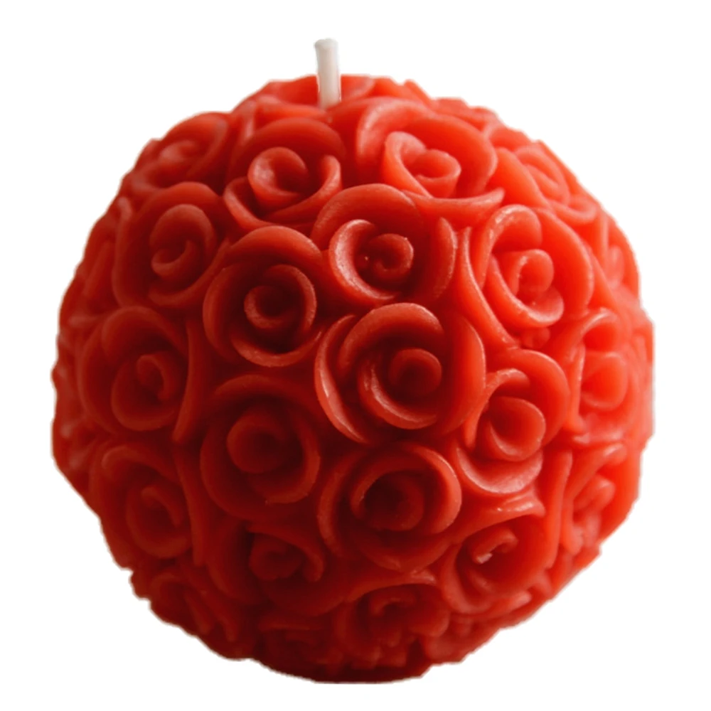 bougie artisanale rose
