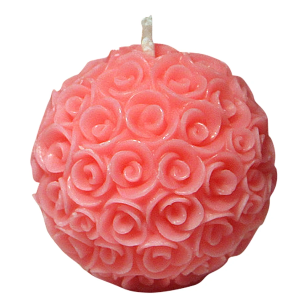 bougie décorative rose